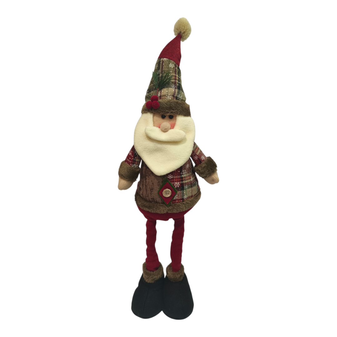 Фигура новогодняя под елку Санта Клаус на телескопических ножках 60 см (31161658)