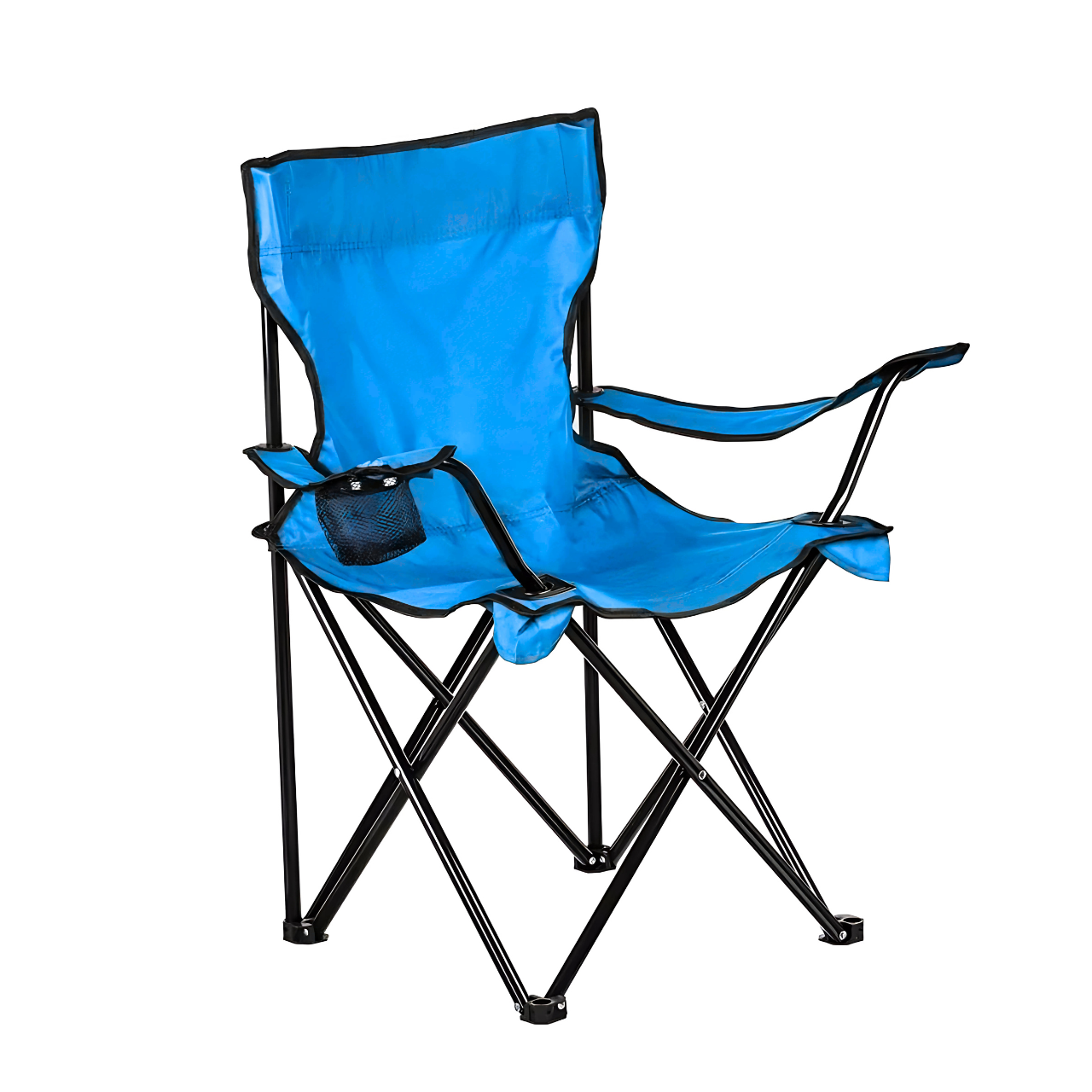 Стул туристический раскладной для отдыха/рыбалки/охоты Голубой (10402022)