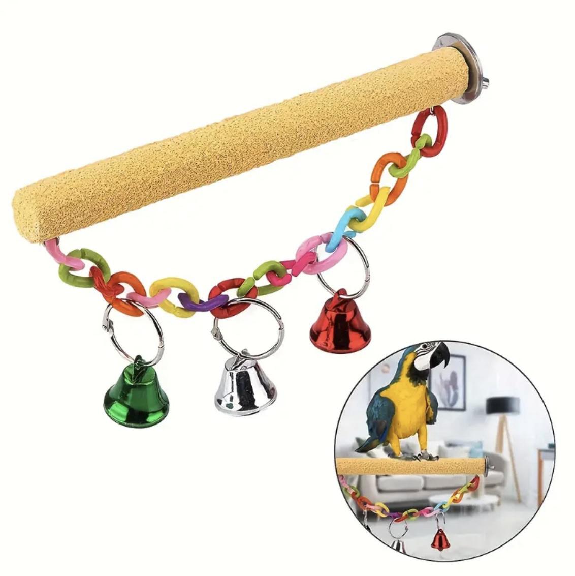 Игрушка для попугаев и птиц подвесная Разноцветный (27435476) - фото 3