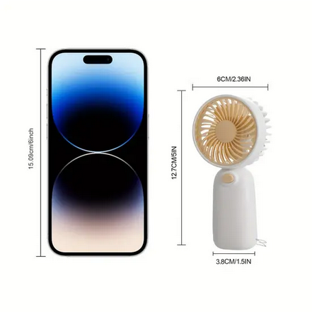 Вентилятор від батарейок 2 ААА Жовтий (WF-921) - фото 3 Вентилятор від батарейок 2 ААА Жовтий (WF-921) - фото 3