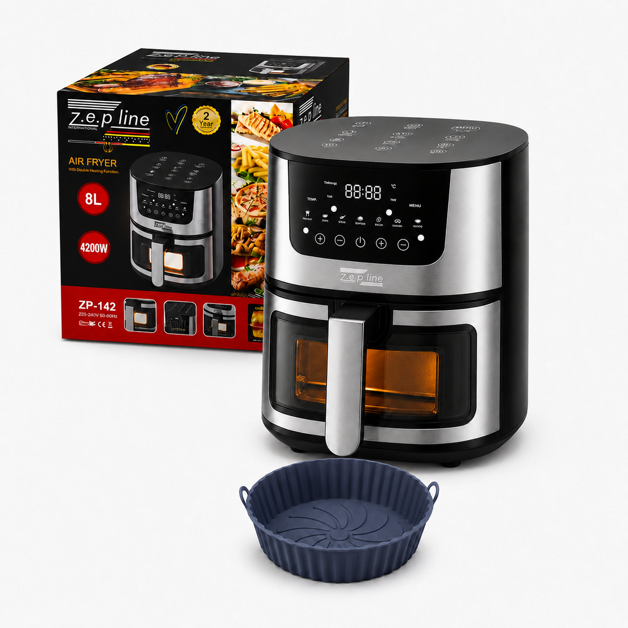 Фритюрница Zepline ZP-142 8 л 4200 Вт