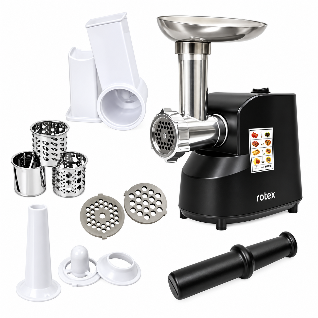 Мясорубка Rotex RMG180-B MultiFun Черный (38407536)
