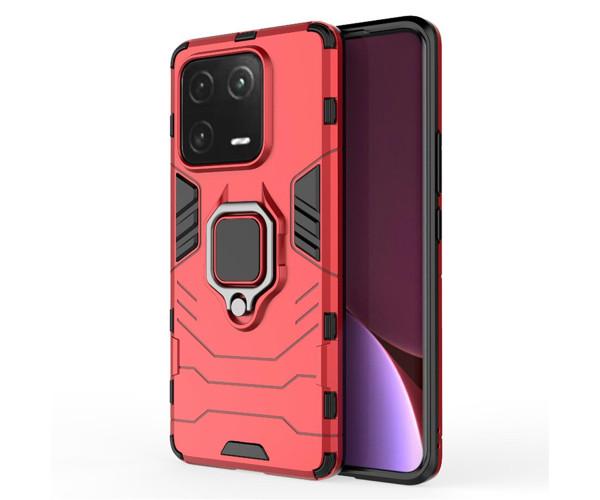 Чехол накладка Ricco Black Panther Armor для Xiaomi 13 Pro Красный