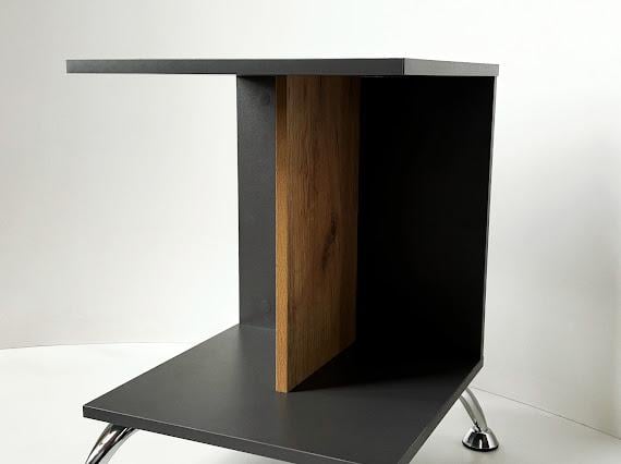 Тумба приліжкова MEBEX VS MINI Дуб Сонома/Сірий темний (VSMINIDSDG)