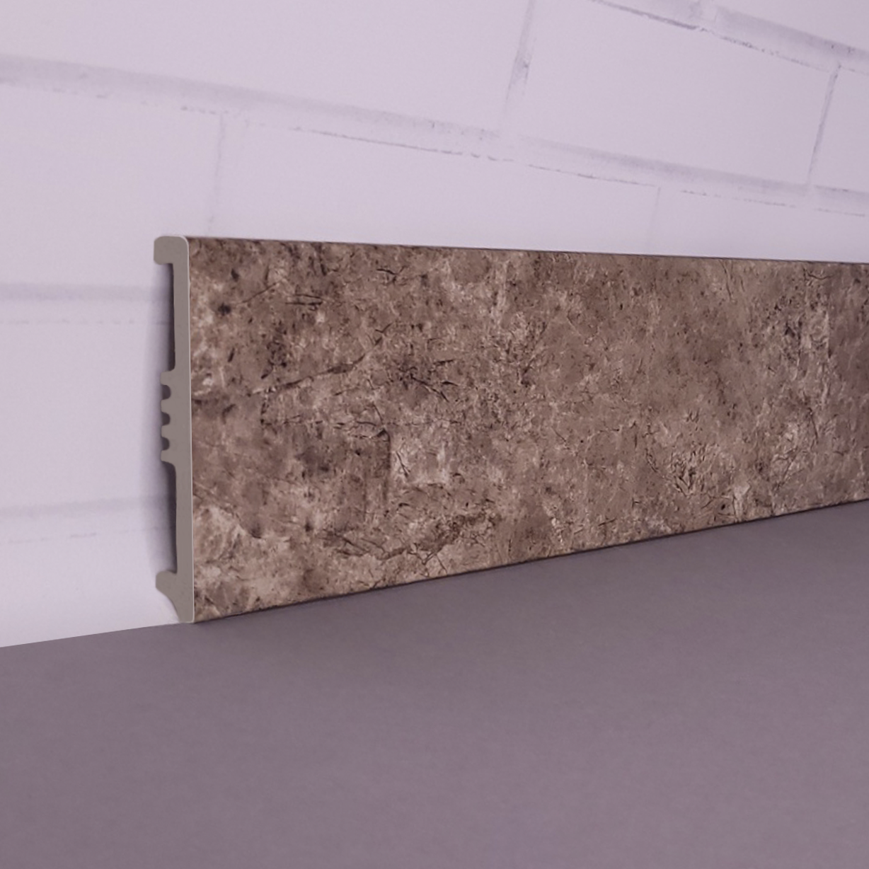 Плинтус дюрополимерный 100х13х2500 мм Темный оникс (10013P-1973)