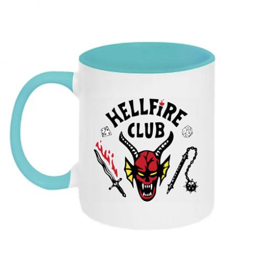 Чашка двухцветная Hellfire club 320 мл Белый с бирюзовым (11179726-64-168811)