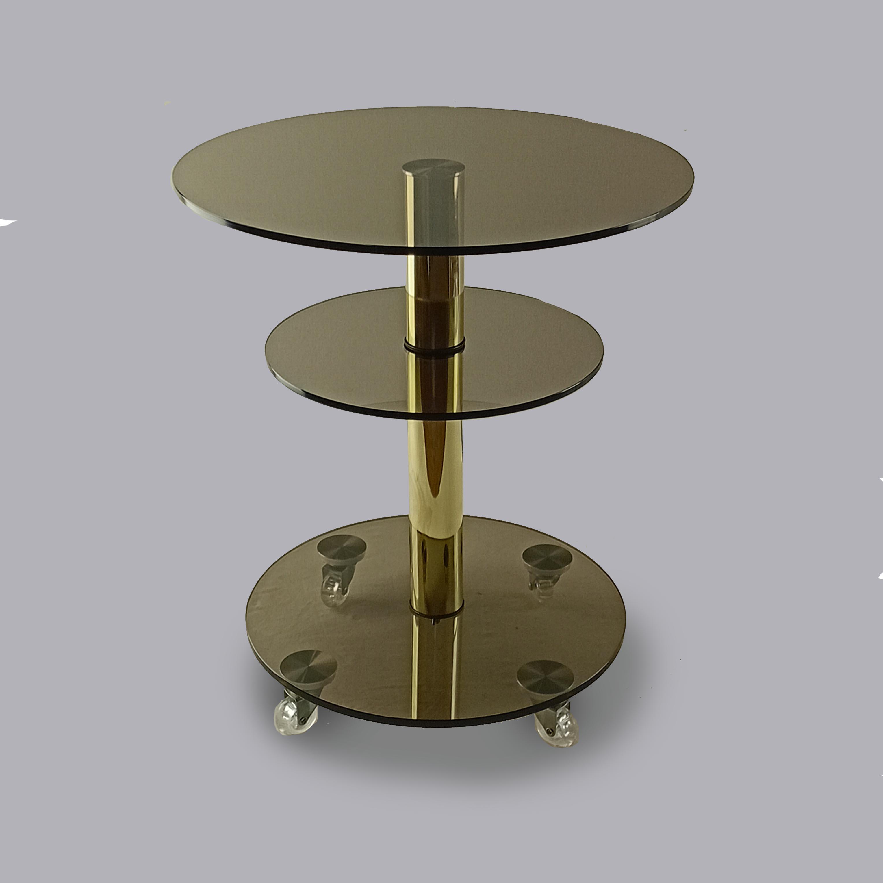 Стол журнальный стеклянный Commus Bravo Standart K bbb-gld60 Коричневый (422290247)