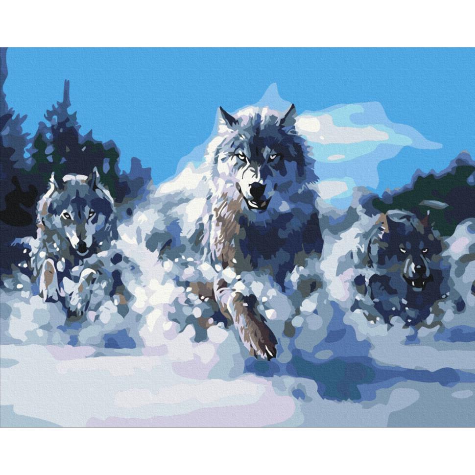 Картина за номерами Brushme Вовки в русі BS52218 40x50 см (RLT52385) Картина за номерами Brushme Вовки в русі BS52218 40x50 см (RLT52385)