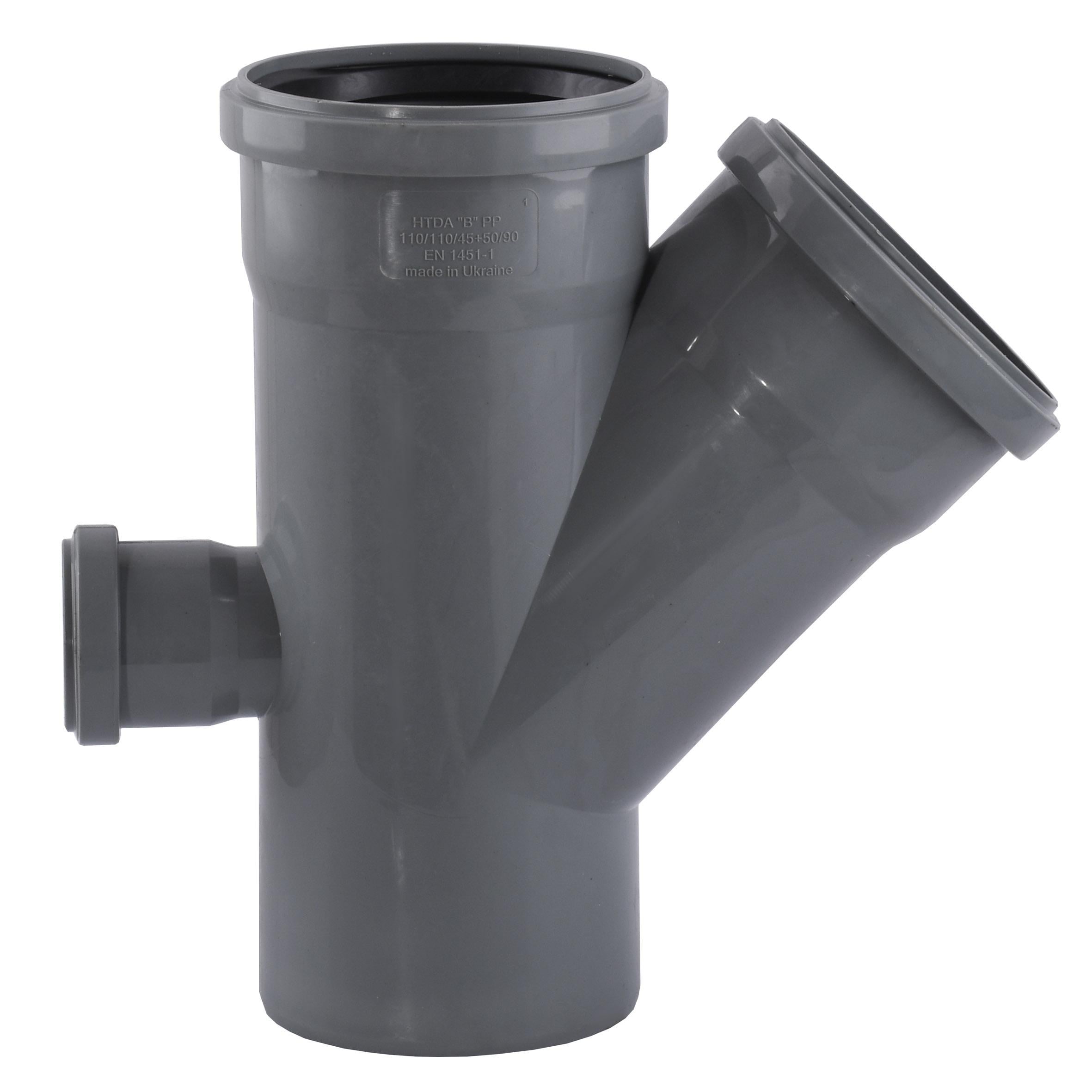 Крестовина Vsplast 1пл 110х110х45+50х90° задний отвод (000024857)