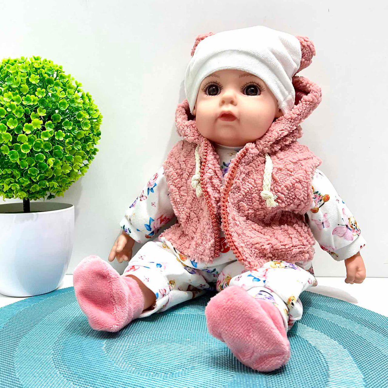 Кукла-пупс мягконабивная Вид 4 со звуковыми эффектами 3 сказки украинский язык 39 см (M 5921 I UA)