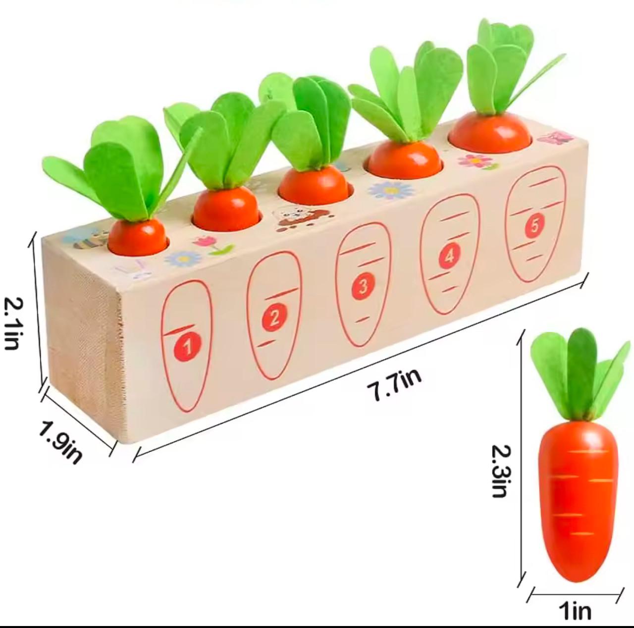 Игрушка для малышей Морковная сортировка с 5 морковками (56) - фото 8