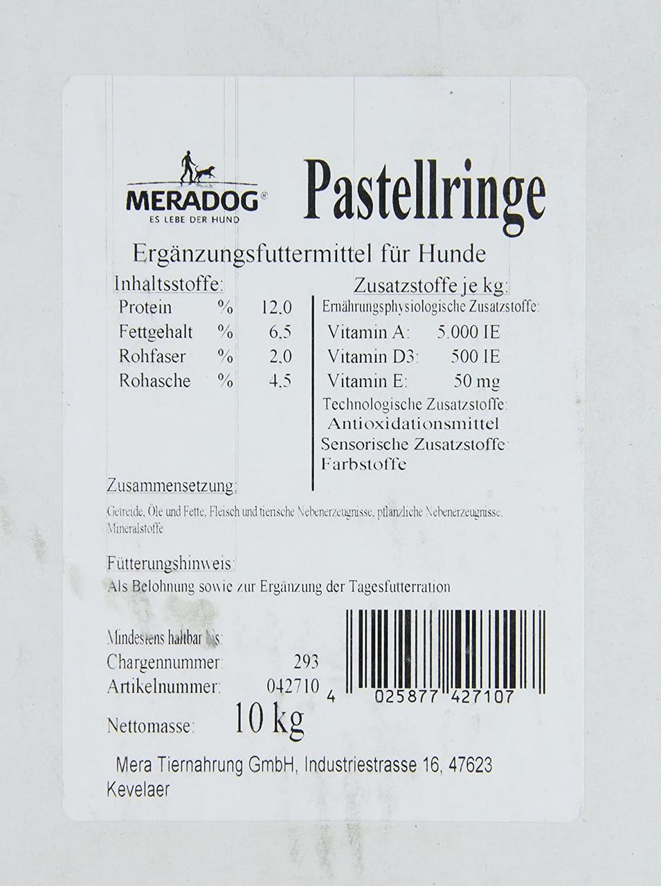 Ласощі для собак MERA Dog Pastell ringe Mix 10 кг (1632453657) - фото 2 Ласощі для собак MERA Dog Pastell ringe Mix 10 кг (1632453657) - фото 2