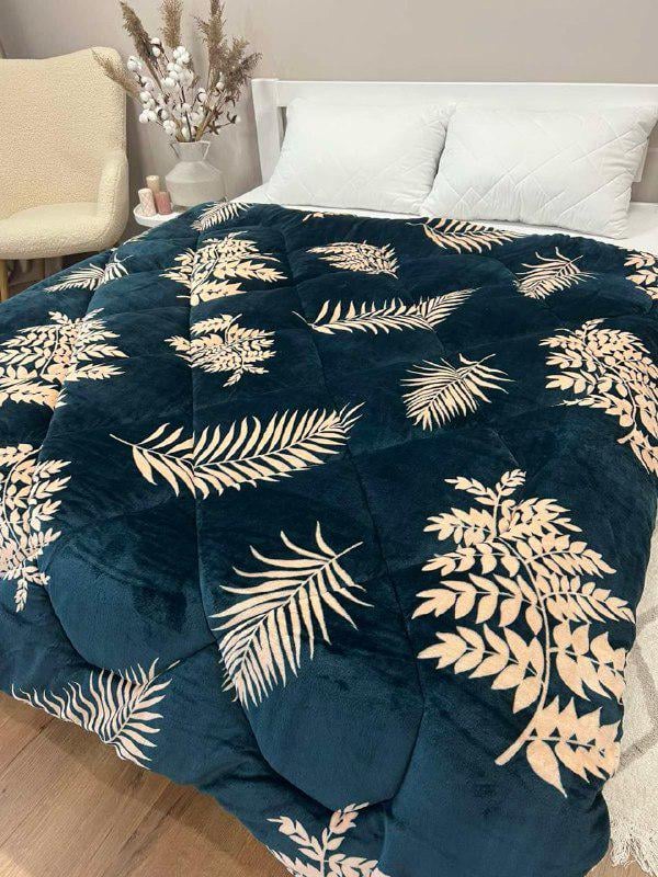 Одеяло из велюра и овчины 195x215 см Зеленый (28740629) - фото 2 Одеяло из велюра и овчины 195x215 см Зеленый (28740629) - фото 2