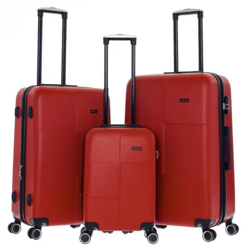 Комплект чемоданов на колесах CityShell Series Crimson Avenue Красный (2104619209)