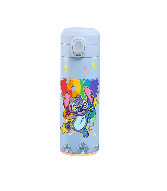 Термос детский Stitch из нержавеющей стали 304 16,5 см 320 мл Голубой (HG-777)