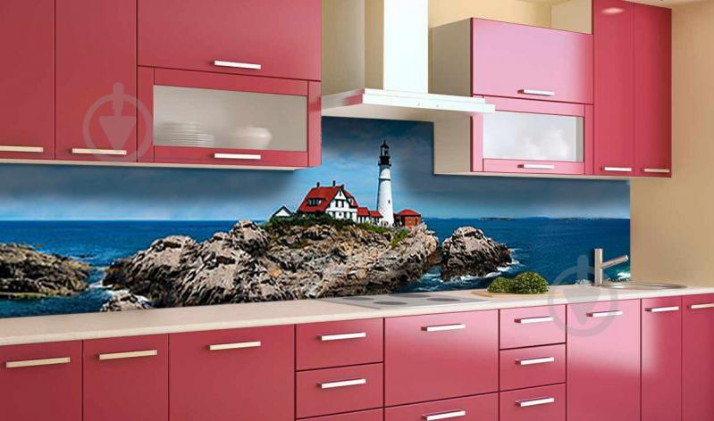 Наклейка виниловая кухонный фартук Zatarga "Маяк на скале" 600х2500 мм Наклейка виниловая кухонный фартук Zatarga "Маяк на скале" 600х2500 мм