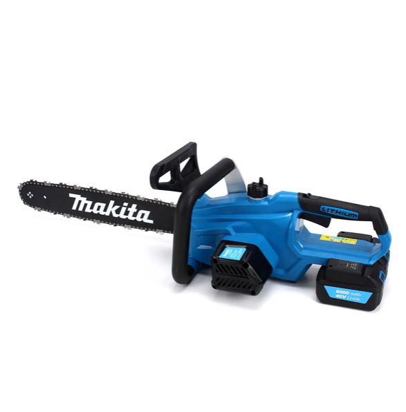 Пила цепная аккумуляторная Makita 40 В 6 А/час шина 40 см 3/8″/2 аккумулятора/безключевая натяжка (38088)