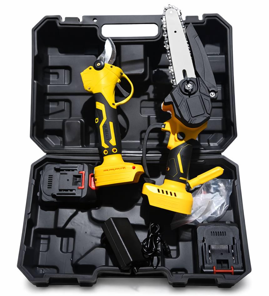 Набори інструментів акумуляторний AL-7451 міні пила 6" та садовий секатор (2104619426)