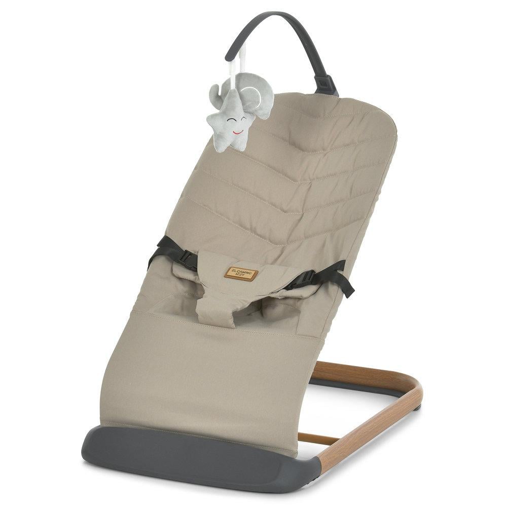 Дитячий баунсер El Camino ME 1178-1-W IZZY з натурального льону Taupe Beige (31845588)