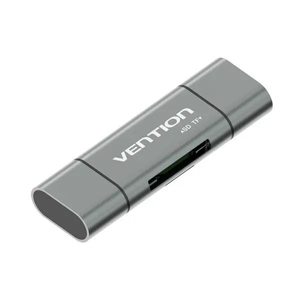 Кардрідер Vention USB3.0 Multi-function Card Reader Gray Metal Type (CCHH0)
