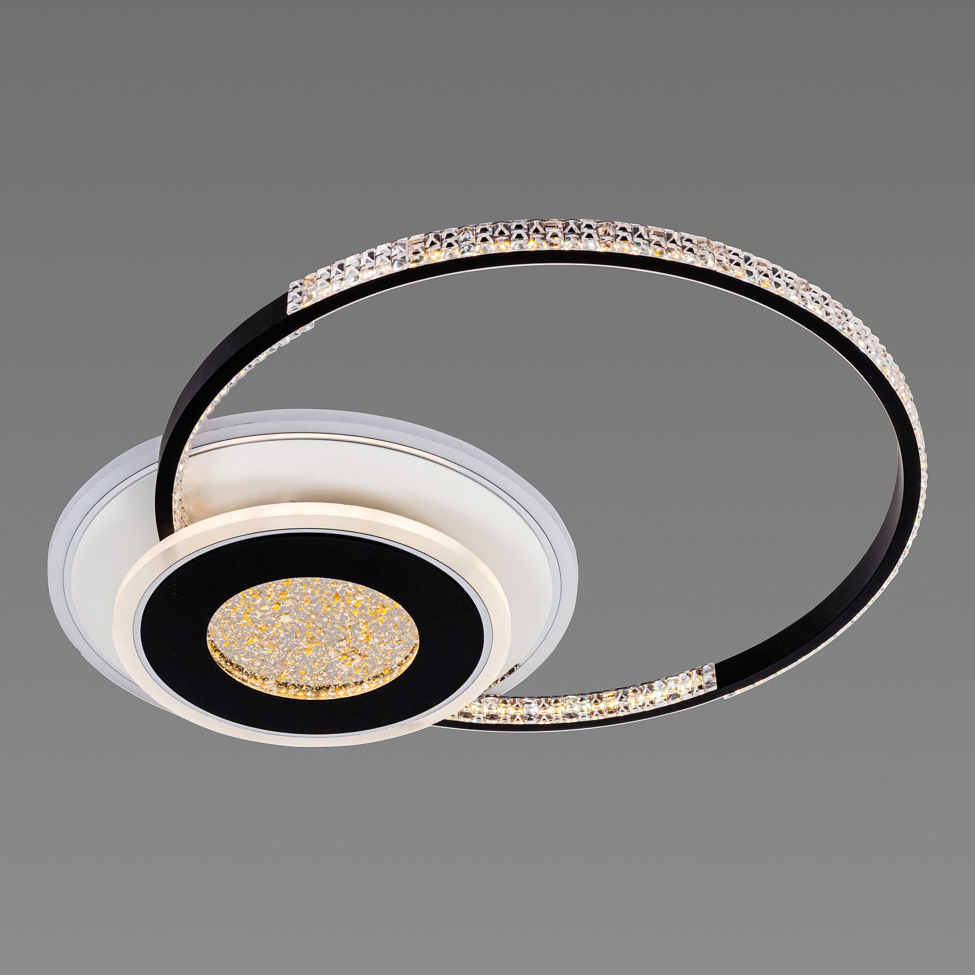 Люстра светодиодная акриловая Sirius C7067/500 WH+BK RGB 80W/8W