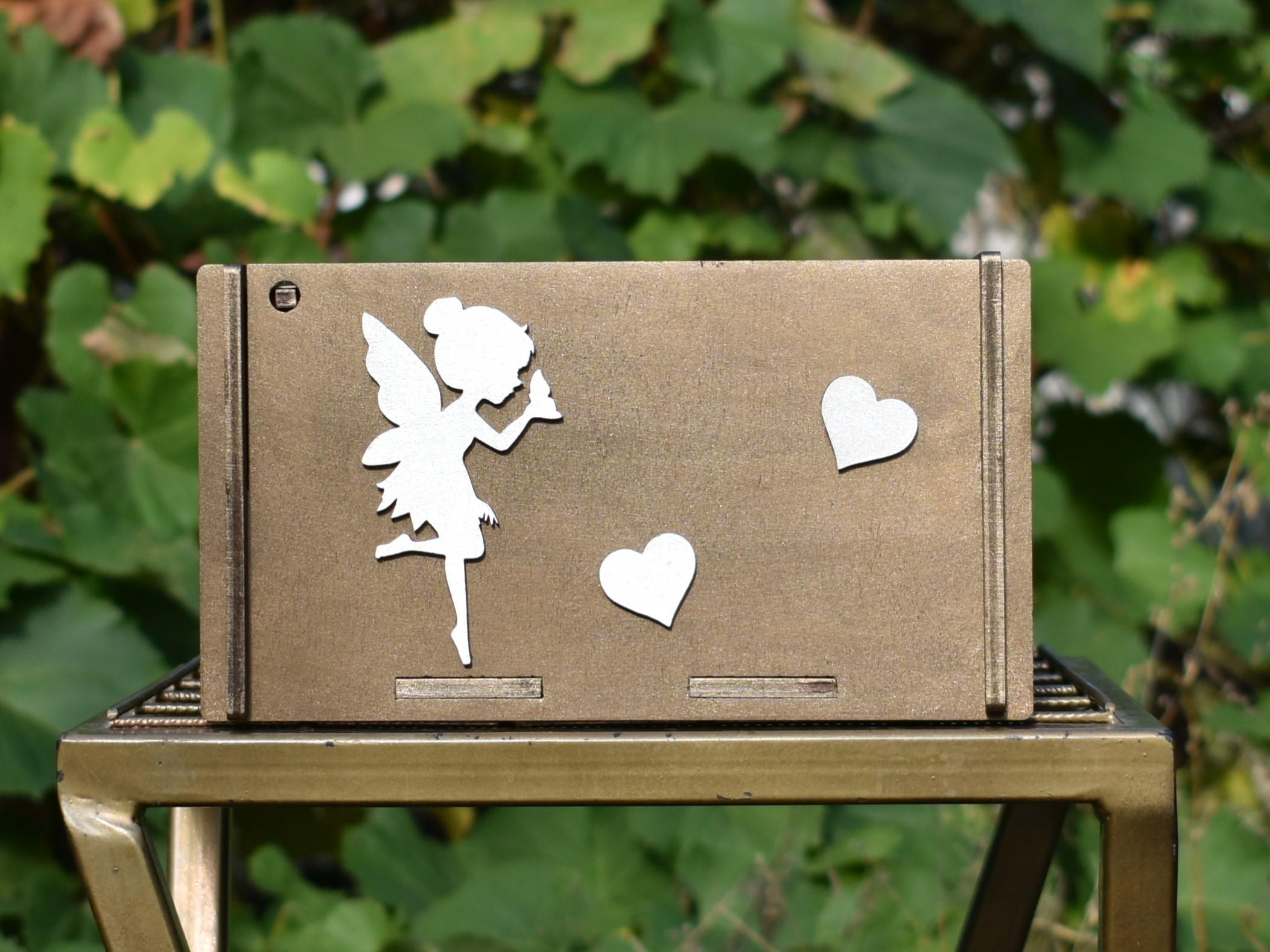 Подарочная коробка Фея 3D из фанеры 20х30х12 см (21683063) - фото 7 Подарочная коробка Фея 3D из фанеры 20х30х12 см (21683063) - фото 7