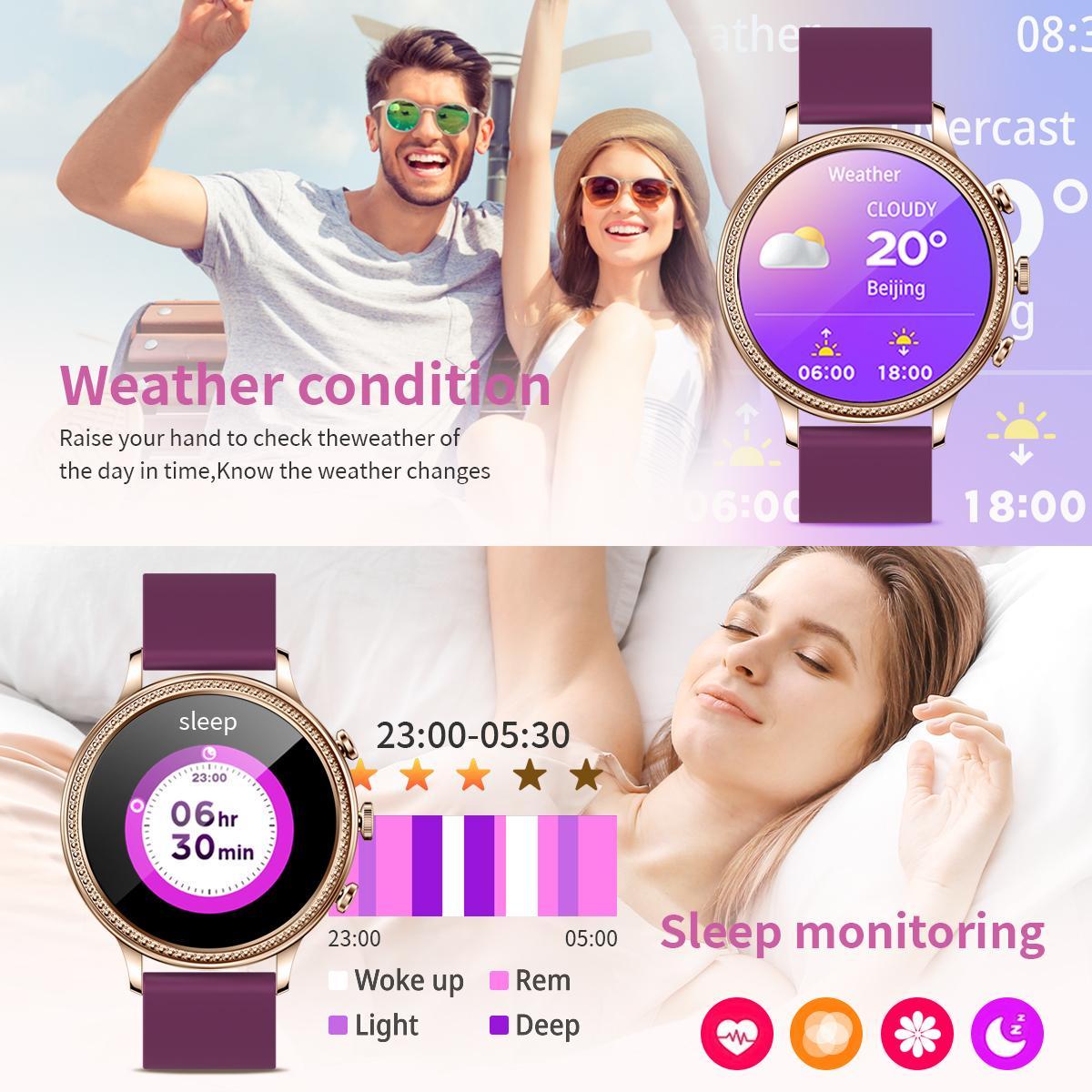 Смарт-годинник жіночий Smart Watch android з тонометром і фітнес-браслетом - фото 7 Смарт-годинник жіночий Smart Watch android з тонометром і фітнес-браслетом - фото 7