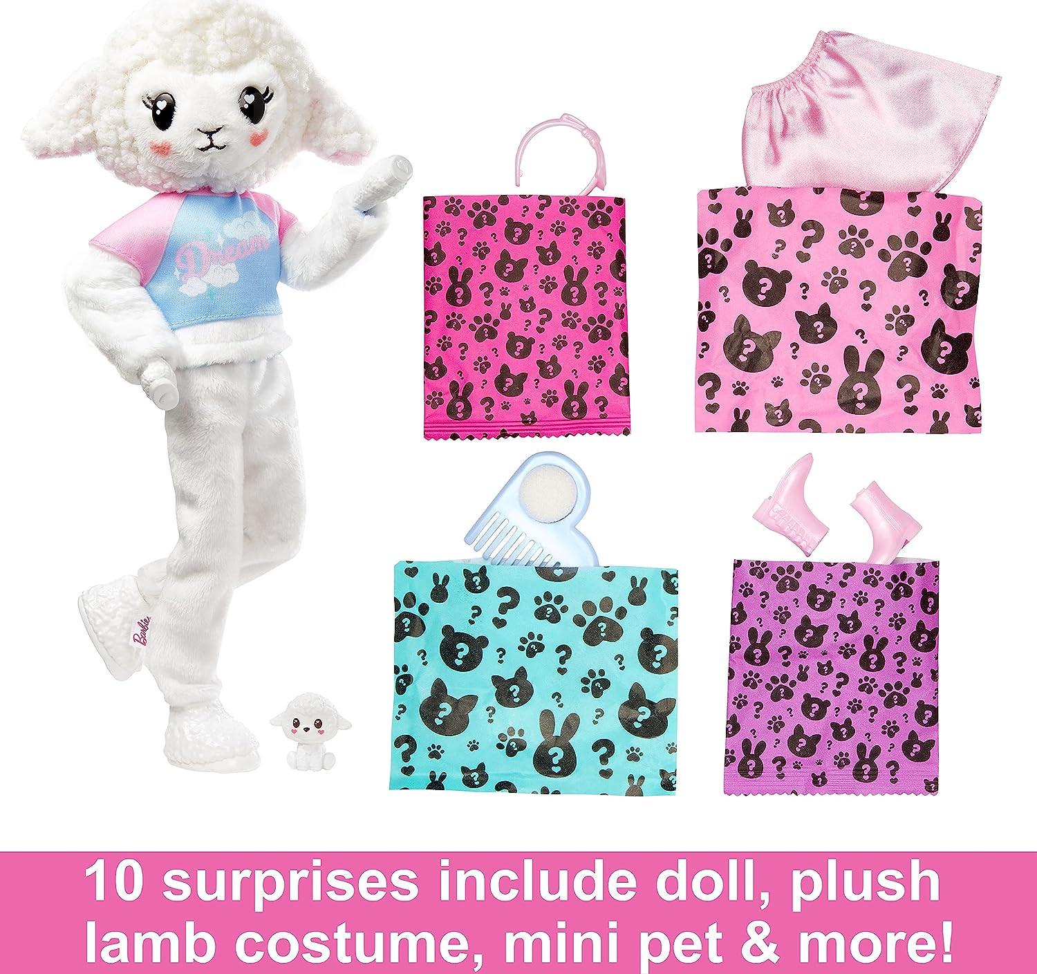 Лялька Barbie Cutie Reveal Lamb Plush Costume Doll - фото 3