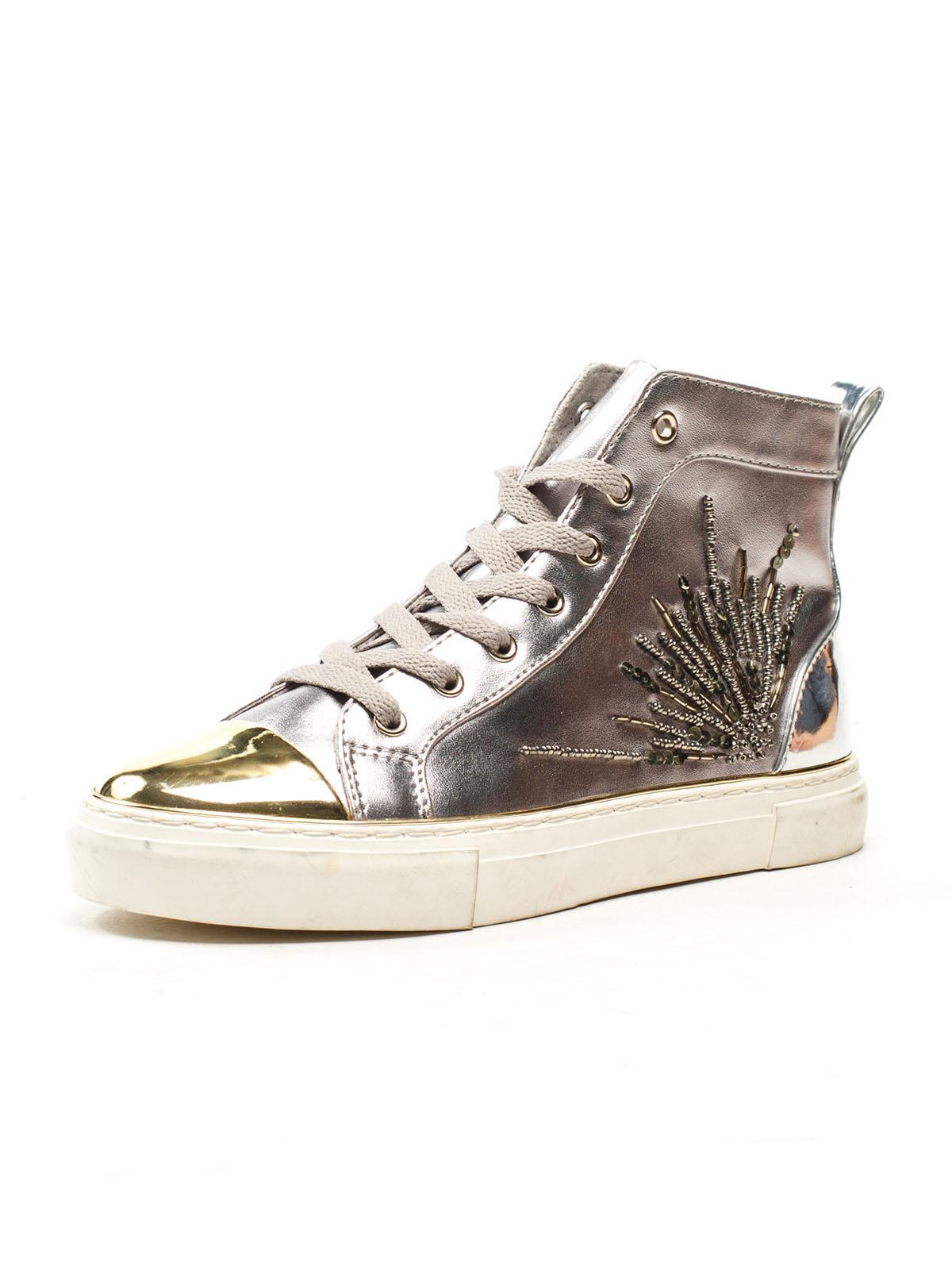 Кеды женские Guess 63w р. 38 Серебро/Золото