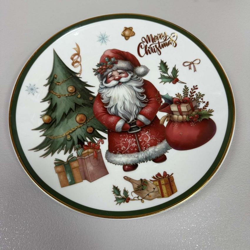 Тарелка новогодняя обеденная XP-125B-2/1255/3679 керамическая 25 см в подарочной упаковке (2818101281) Тарелка новогодняя обеденная XP-125B-2/1255/3679 керамическая 25 см в подарочной упаковке (2818101281)