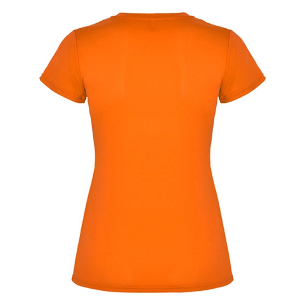 Футболка женская Roly Montecarlo для спорта S Флуоресцентный оранжевый - фото 4