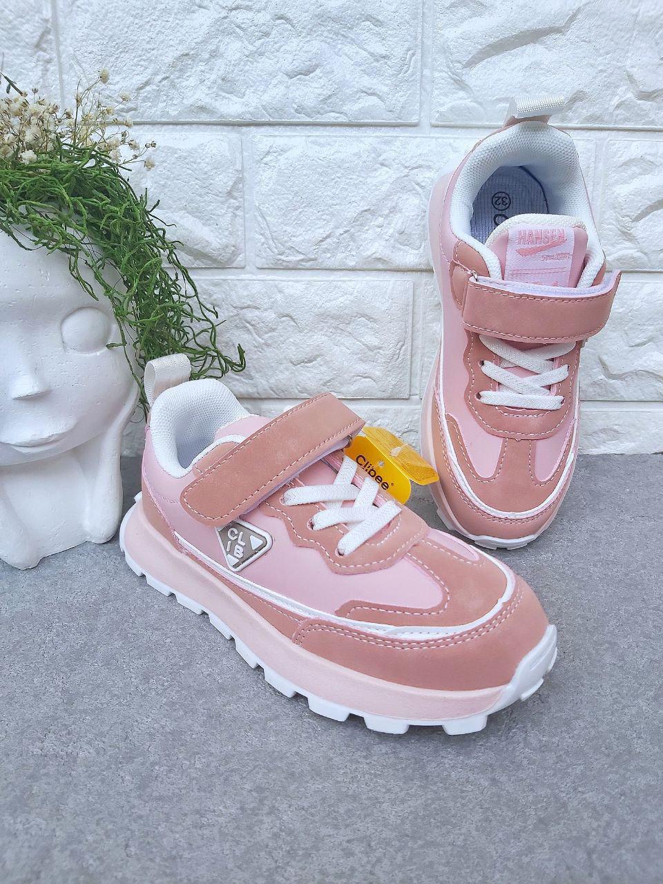 Кросівки для дівчинки Clibee 1250 р. 36 22 см Рожевий (1250-3)