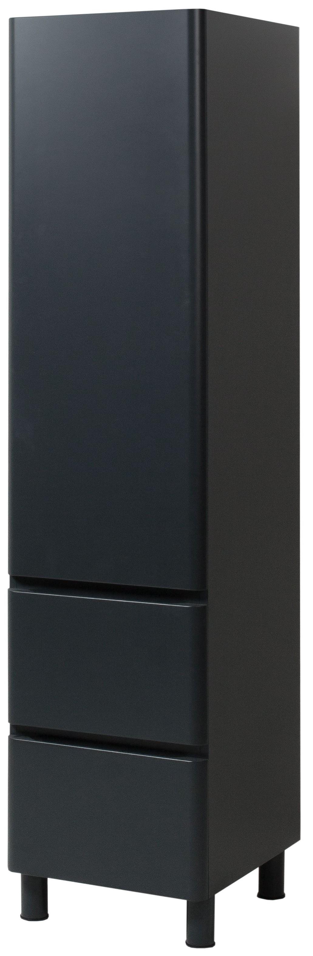 Пенал ЮВВІС Vivace ППН2ш лівий підлоговий у ванну кімнату 40 см Антрацит матовий (18089612)