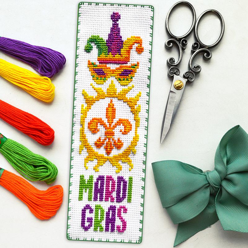Набор для вышивки закладки Марди Гра (909)