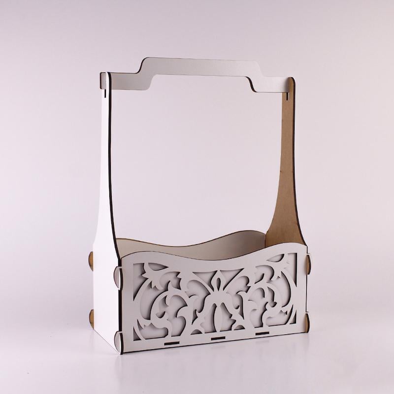 Корзина середня Ажур Білий (2207)