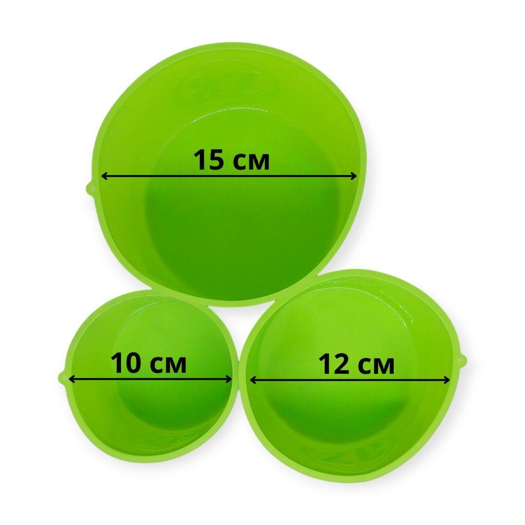 Набор форм для ремней MagicKitchen силиконовые 3 шт. Салатовый (203763-сал) - фото 2