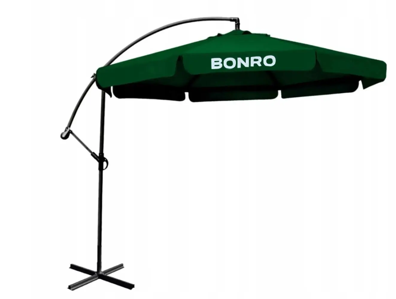 Садовый зонт Bonro B-7218 металлический с регулировкой угла наклона 3 м Зеленый (132-76-90000005)