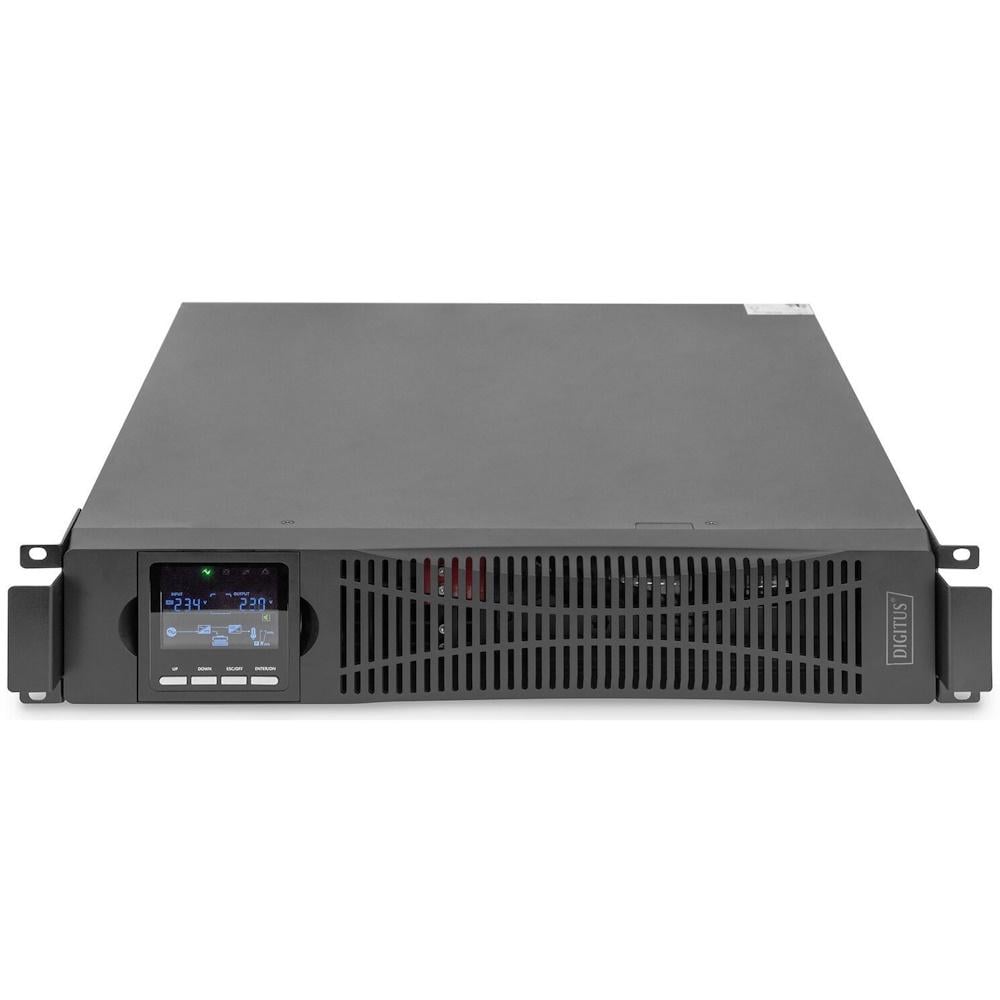 Джерело безперебійного живлення Digitus OnLine 1000VA/1000W LCD 8xC13 RJ45 RS232 USB Rack/Tower (DN-170093)