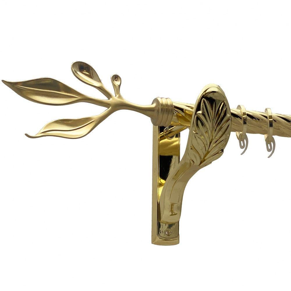 Карниз Orvit Баваро однорядний скручений 25 мм 200 см Золотий (00-00010820)