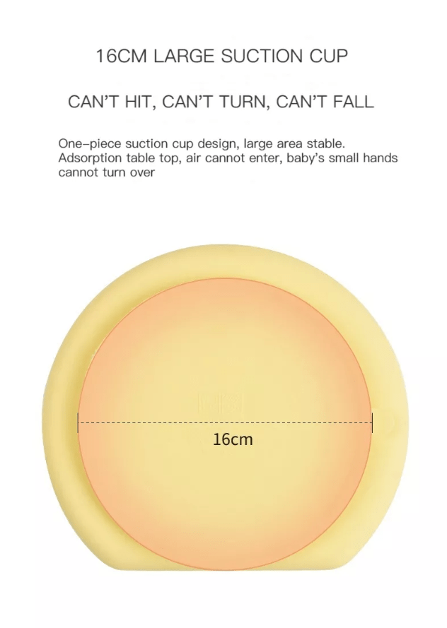 Тарілка силіконова трисекційна Лимонний (10713) - фото 5 Тарілка силіконова трисекційна Лимонний (10713) - фото 5