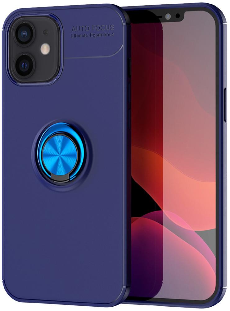 Чехол с кольцом Auto Focus для Apple iPhone 12 mini Blue (17604-28)
