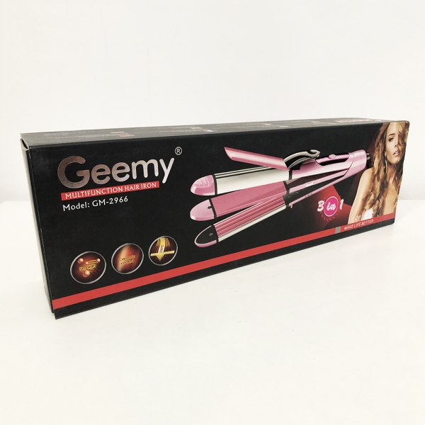 Мультистайлер Gemei GM-2966 t200 3в1 плойка/гофре/випрямляч (13465953) - фото 7 Мультистайлер Gemei GM-2966 t200 3в1 плойка/гофре/випрямляч (13465953) - фото 7