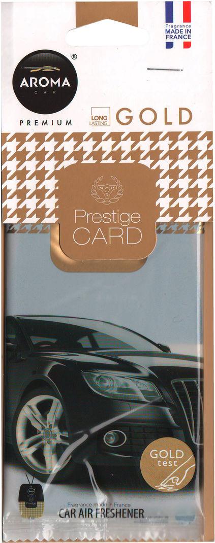 Ароматизатор для авто Aroma Car Prestige Card Gold на зеркало сухой (0399360) Ароматизатор для авто Aroma Car Prestige Card Gold на зеркало сухой (0399360)