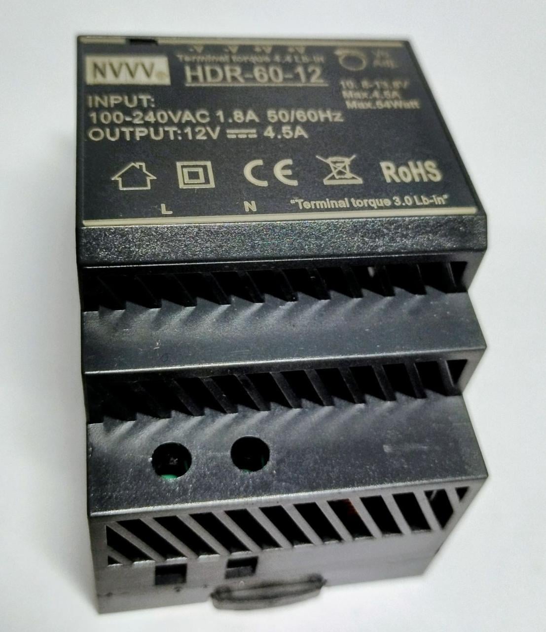 Блок питания на DIN-рейке 60W 12V HDR-60-12 (3481)
