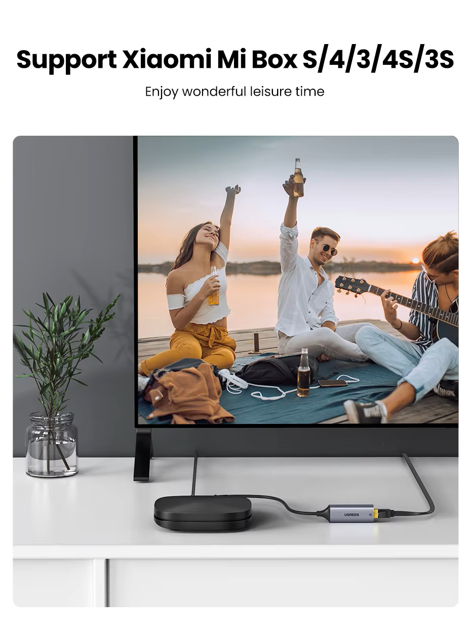 Сетевой адаптер UGREEN CM199 USB-C Gigabit Ethernet Adapter RJ45 1000mb/s (2000143) - фото 10