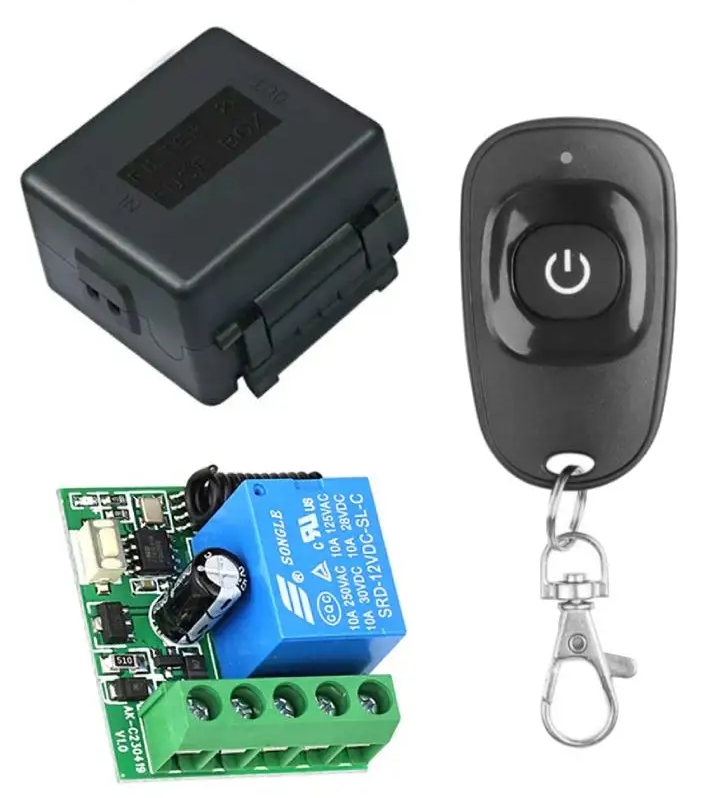 Электрический выключатель с пультом управления 12 В 10 А 433МГц
