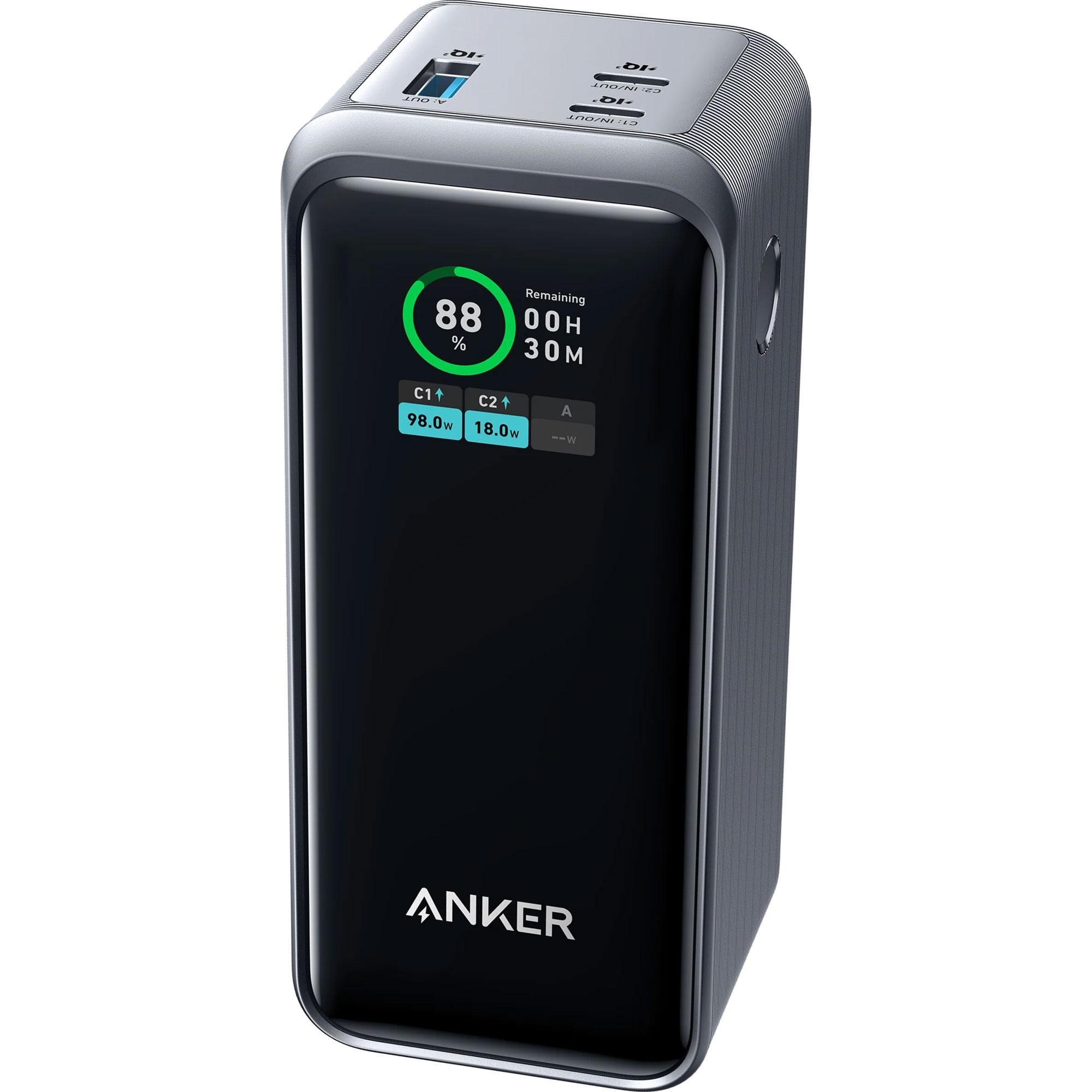 Зовнішній акумулятор Anker 735 Prime 20000 mAh 200W Black (A1336011)