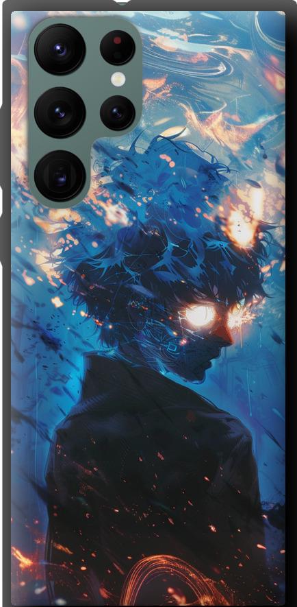 Чехол на Samsung Galaxy S22 Ultra Сатору Годжо (6129b-2500-42517)