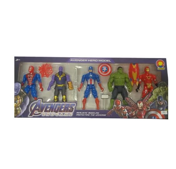Набор супергероев Advengers Танос/Халк/Человек-паук/Железный человек/Капитан Америка 16 см Набор супергероев Advengers Танос/Халк/Человек-паук/Железный человек/Капитан Америка 16 см