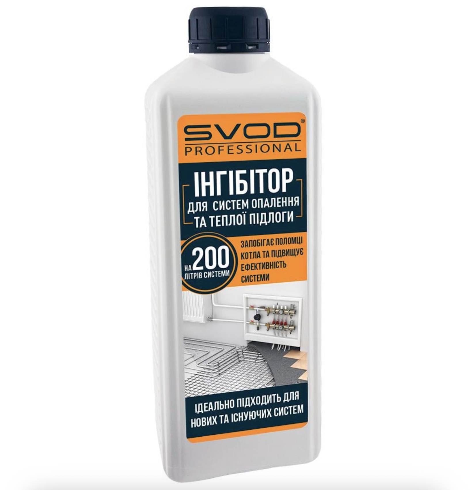 Інгібітор для систем опалення та теплої підлоги СВОД PROFESSIONAL Приватний будинок 1 л на 200 л системи (20054)